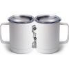 10 oz. White Stainless Steel Coffee Mug Thumbnail
