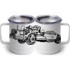 10 oz. White Stainless Steel Coffee Mug Thumbnail