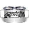 10 oz. White Stainless Steel Coffee Mug Thumbnail