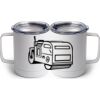 10 oz. White Stainless Steel Coffee Mug Thumbnail