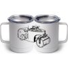 10 oz. White Stainless Steel Coffee Mug Thumbnail