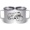 10 oz. White Stainless Steel Coffee Mug Thumbnail