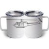 10 oz. White Stainless Steel Coffee Mug Thumbnail