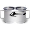 10 oz. White Stainless Steel Coffee Mug Thumbnail