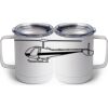 10 oz. White Stainless Steel Coffee Mug Thumbnail