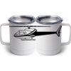 10 oz. White Stainless Steel Coffee Mug Thumbnail