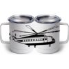 10 oz. White Stainless Steel Coffee Mug Thumbnail