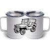 10 oz. White Stainless Steel Coffee Mug Thumbnail
