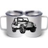 10 oz. White Stainless Steel Coffee Mug Thumbnail