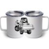 10 oz. White Stainless Steel Coffee Mug Thumbnail