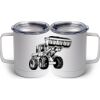 10 oz. White Stainless Steel Coffee Mug Thumbnail