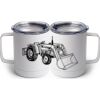 10 oz. White Stainless Steel Coffee Mug Thumbnail