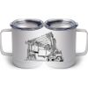 10 oz. White Stainless Steel Coffee Mug Thumbnail