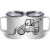 10 oz. White Stainless Steel Coffee Mug Thumbnail