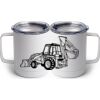 10 oz. White Stainless Steel Coffee Mug Thumbnail