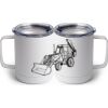 10 oz. White Stainless Steel Coffee Mug Thumbnail