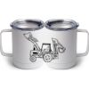 10 oz. White Stainless Steel Coffee Mug Thumbnail