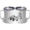 10 oz. White Stainless Steel Coffee Mug Thumbnail