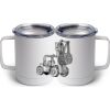 10 oz. White Stainless Steel Coffee Mug Thumbnail