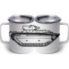 10 oz. White Stainless Steel Coffee Mug Thumbnail