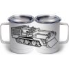 10 oz. White Stainless Steel Coffee Mug Thumbnail