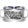 10 oz. White Stainless Steel Coffee Mug Thumbnail