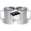 10 oz. White Stainless Steel Coffee Mug Thumbnail