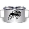 10 oz. White Stainless Steel Coffee Mug Thumbnail