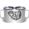 10 oz. White Stainless Steel Coffee Mug Thumbnail