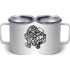 10 oz. White Stainless Steel Coffee Mug Thumbnail