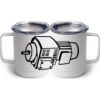 10 oz. White Stainless Steel Coffee Mug Thumbnail