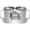 10 oz. White Stainless Steel Coffee Mug Thumbnail