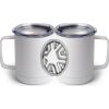 10 oz. White Stainless Steel Coffee Mug Thumbnail