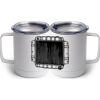 10 oz. White Stainless Steel Coffee Mug Thumbnail