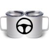 10 oz. White Stainless Steel Coffee Mug Thumbnail