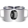 10 oz. White Stainless Steel Coffee Mug Thumbnail