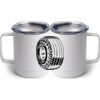 10 oz. White Stainless Steel Coffee Mug Thumbnail