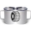 10 oz. White Stainless Steel Coffee Mug Thumbnail