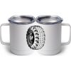 10 oz. White Stainless Steel Coffee Mug Thumbnail