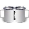 10 oz. White Stainless Steel Coffee Mug Thumbnail