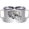 10 oz. White Stainless Steel Coffee Mug Thumbnail