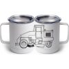 10 oz. White Stainless Steel Coffee Mug Thumbnail