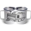 10 oz. White Stainless Steel Coffee Mug Thumbnail