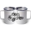 10 oz. White Stainless Steel Coffee Mug Thumbnail