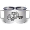 10 oz. White Stainless Steel Coffee Mug Thumbnail