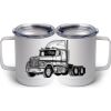 10 oz. White Stainless Steel Coffee Mug Thumbnail