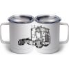 10 oz. White Stainless Steel Coffee Mug Thumbnail