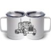 10 oz. White Stainless Steel Coffee Mug Thumbnail
