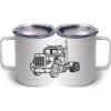 10 oz. White Stainless Steel Coffee Mug Thumbnail