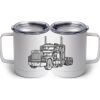 10 oz. White Stainless Steel Coffee Mug Thumbnail